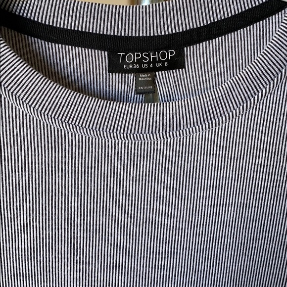 TopShop Striped open back dress - Picture 2 of 4